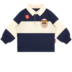 트윈 베어스 베이비 컬러 블록 럭비 티셔츠_BP53TC159