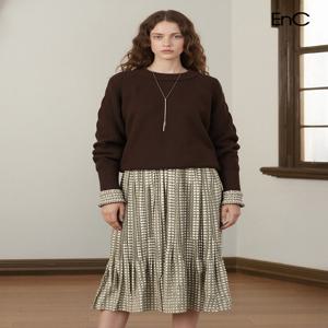 [ENC] 빈티지나염 주름 원피스 (ENOW33901V)