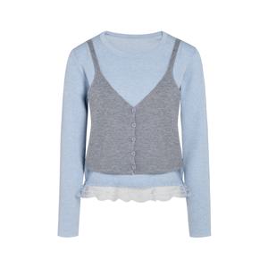 [롯데백화점][제이제이 지고트]뷔스티에 셋업 밑단 레이스 가디건 GS2N1PO211