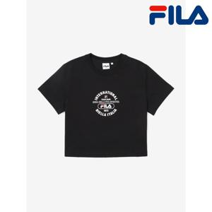 휠라 라이프 크롭 반팔티 FS2RSF2153F_BLK