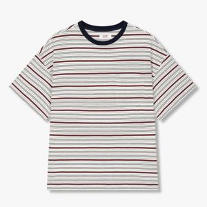 스트라이프 포켓 반팔티셔츠 91U5222172