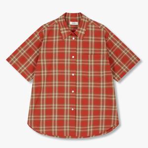 코튼 서커 체크 반팔셔츠 9105321191