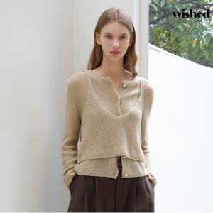 정상가:69,000원 ㅣ 뷔스티에 레이어드 긴팔 가디건 (WICCCD009)