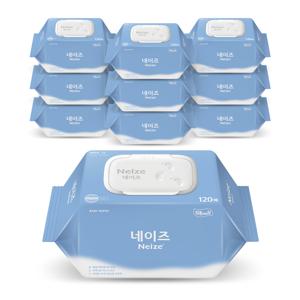 네이즈 그랑 유아물티슈 캡형 120매 x 10팩