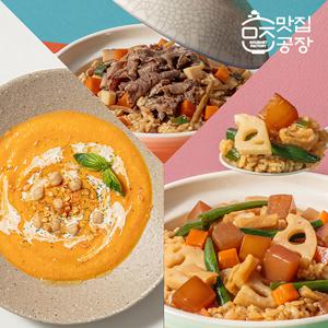 맛집공장 1팩으로 솥밥완성 든든 솥밥소스/저당 쌀수프 골라담기
