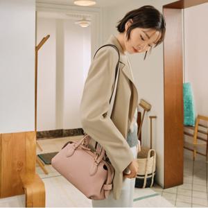 빈폴ACC 라비아 탑지퍼 스몰 토트백 - 라이트 핑크 BE51D3M06Y