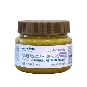 임페리얼 피스타치오 스프레드 스무스 190g 100% 견과류 버터 페이스트