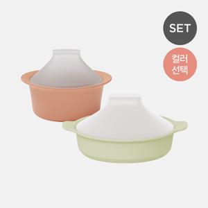실리콘 올인원 디바이더 이유식 찜기 + 이유식 타진 찜기  대  세트