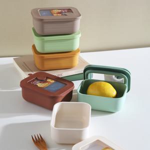 아르딘 시에로 컬러 밀폐용기 밥팩 직사각 450ml