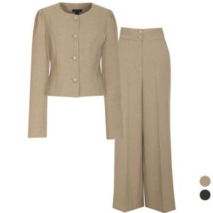 SET 여성 엠마 가을봄 정장 자켓+부츠컷팬츠 세트