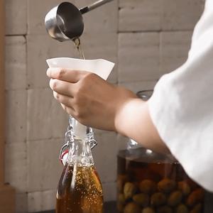 실리콘 스테인레스 오일병 전용 깔대기 거름망