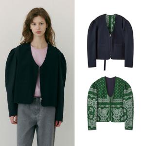 [최초가 299,000원]Reversible Paisley Weekend Jacket Navy