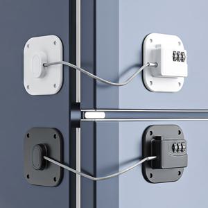 냉장고 시건 장치 무타공 캐비닛 자물쇠 서랍 창고 도어 다이얼 비밀 번호키 차일드락 잠금