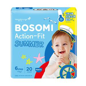 보솜 이 액션핏 썸머 팬티 점보형 20개입