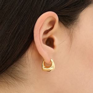 샴페인문 실버(Y) 호보 원터치 귀걸이 HL2E56217Y9XXX