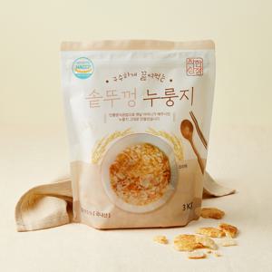 [착한상점] 구수하게 끓여먹는 솥뚜껑 누룽지 3kg 1팩