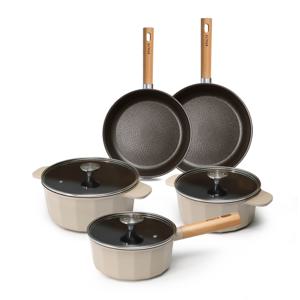 STOLTZ  초코 냄비 프라이팬 IH 인덕션 베이직 5종세트(편수18+양수20+양수24+팬24+팬28)