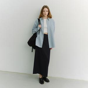 UNISEX OVERSIZED BD CHECKED SHIRT_SOFT BLUE CHECK_UDSH6A115B1
