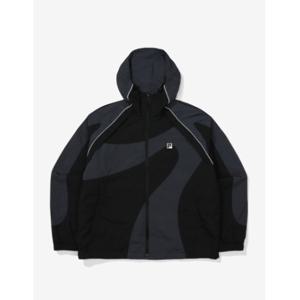 휠라 여성 모터코어 절개포인트 후드 바람막이 FS2JKF3S03F_BLK