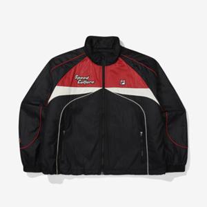 휠라 여성 모터코어 컬러블럭 패딩자켓 FS2JKF4S01F_DRD