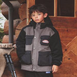 아웃도어 프로덕츠 [OD244OJK04] 컬러 블록 패딩 마운틴 파카 (블랙)