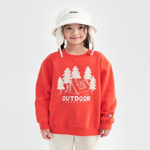 아웃도어 프로덕츠 [OD244IMM11] 그래픽 기모 맨투맨 (오렌지)