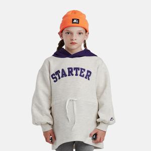 부클 로고 컬러 배색 기모 후드 원피스 ST214IOP71_OTM