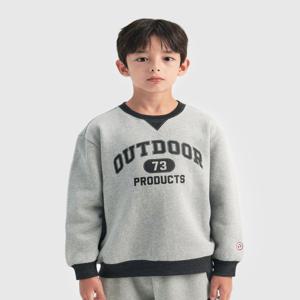 아웃도어 프로덕츠 [OD244IMM10] 바시티 컬러 블록 기모 맨투맨 (멜란지)