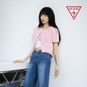 [본사직영] 반팔 스트라이프 가디건 YN2W1861