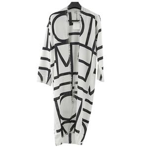 토템 모노그램 랩 드레스 에크루 블랙 243 WRD0131 FB0242 231