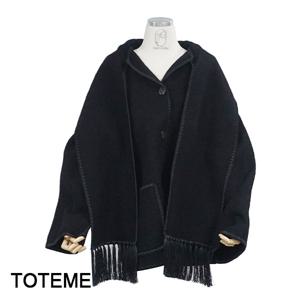 토템 엠브로이드 스카프 재킷 블랙 224 1018 201 200