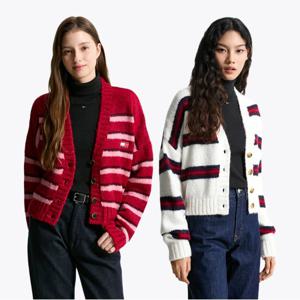 [정상가: 239000원] 타미진스 스트라이프 플러프 가디건 2종 택1 (T32F7KCD51TWT1)