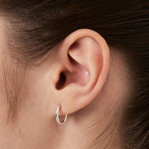 [~3/18 원석팔찌][sv925] slim daily one-touch earring