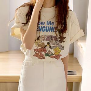 말랑 웨이브 박스 티셔츠