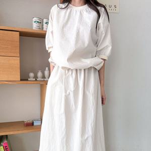 [LBRAND] 윈드 포켓 아노락 스커트 상하세트