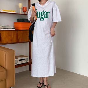 [엘브랜드] 슈가 퍼프 롱원피스