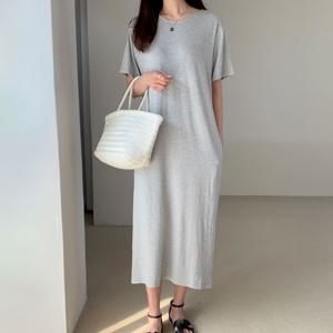 [엘브랜드] 치노 심플 주머니 롱원피스