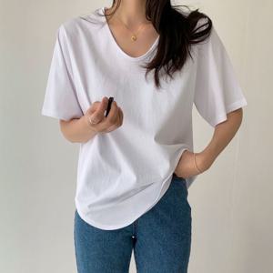 [엘브랜드] 기본템 스탠다드 실켓 티셔츠