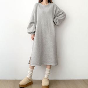 [엘브랜드] 허그 기모 빅 롱원피스/빅사이즈/오버사이즈