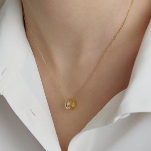 트리플 실버(Y) 컷아웃 목걸이 S HL3N61300Y9450