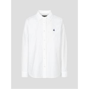 레이디스 [Essential] 옥스퍼드 솔리드 레귤러핏 셔츠  화이트 (BF6264E101)