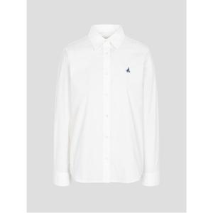 레이디스 [Essential] 솔리드 슬림핏 셔츠  화이트 (BF6264E121)