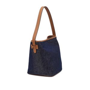 [가벼운백]HIBA6E420N2_[H-Nuve] 여성 누베 H 캔버스 레더콤비 데님 숄더백 M