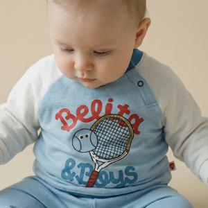 [정가 69,000] 베이비테니스컬러블럭 맨투맨조거상하복 BB6SST03