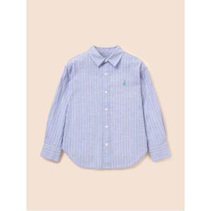 키즈  [Essential] 클래식 리넨 멀티 스트라이프 셔츠 - 라이트 퍼플 (BI6364UE1V)