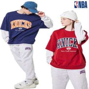공용 NYK KNICKS 레이어드 맨투맨 N223TS035Z