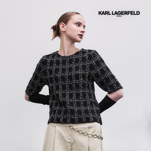 25FW 에끌라 니팅 트위드 풀오버