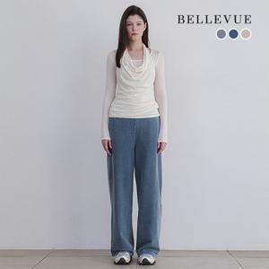 [온플]26SS 워시드 스웻 커브드 팬츠