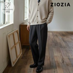 원턱 와이드핏 슬랙스 (ABC5PP1301_B)