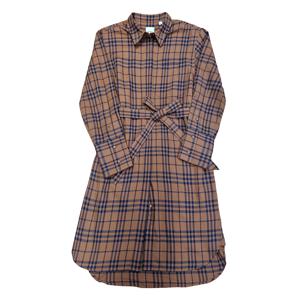 IVERY 체크 코튼 벨티트 셔츠 원피스 80898171